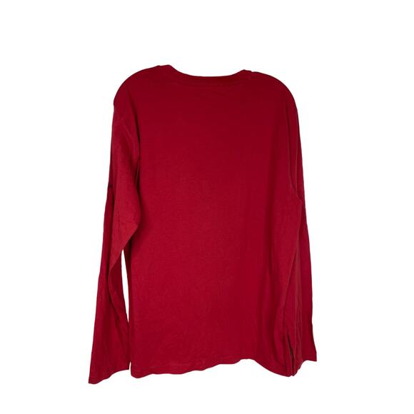 Columbia Men's Dog Graphic Long Sleeves Shirt Red L - Picture 5 of 5